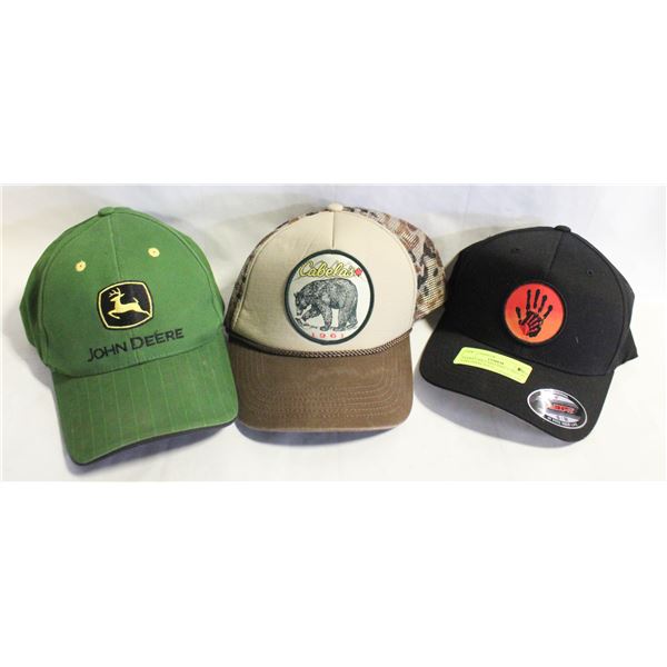 EVERY CHILD MATTERS, CABELAS + JOHN DEERE HATS