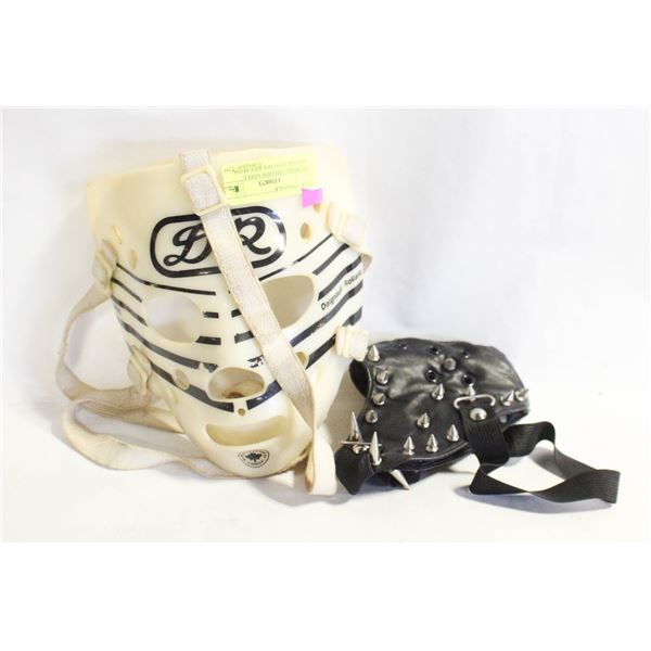 STUDDED + FREDDY STYLE VINTAGE 1970S HOCKEY MASK