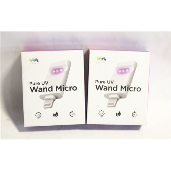 PAIR OF NEW PURE UV WAND SANITIZING WANDS