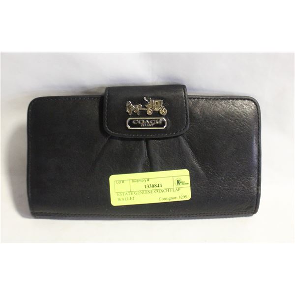 ESTATE GENUINE COACH FLAP WALLET