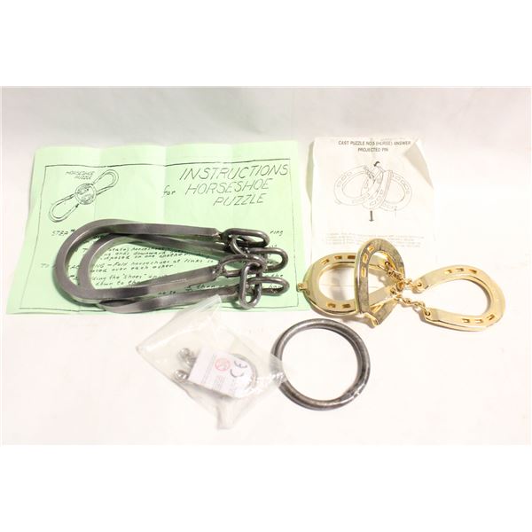 HORSESHOE PUZZLES WITH INSTRUCTIONS