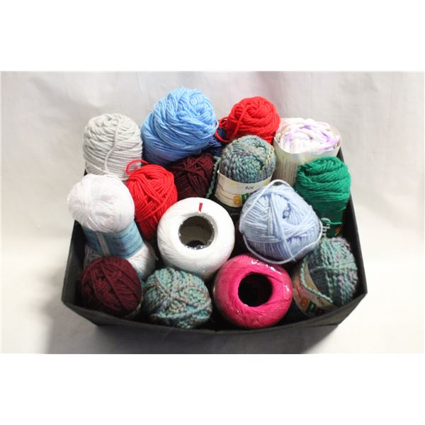 ASSORTED KNITTED/CROCHETING MATERIAL INCLUDING