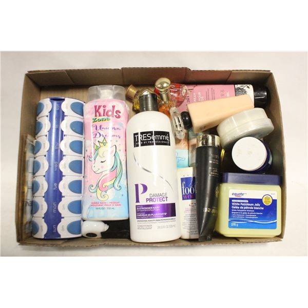 BATHROOM ACCESSORIES, PERFUME, SHAMPOO,