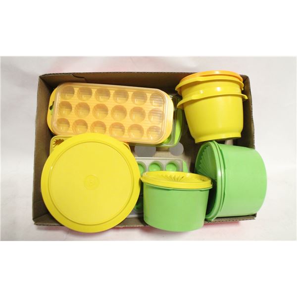 TUPPERWARE CONTAINERS & ICE-CUBE TRAYS,