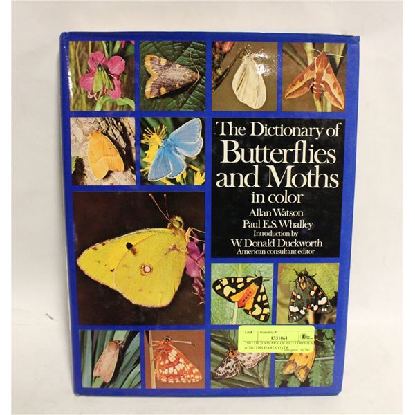 1983 DICTIONARY OF BUTTERFLIES & MOTHS HARDCOVER