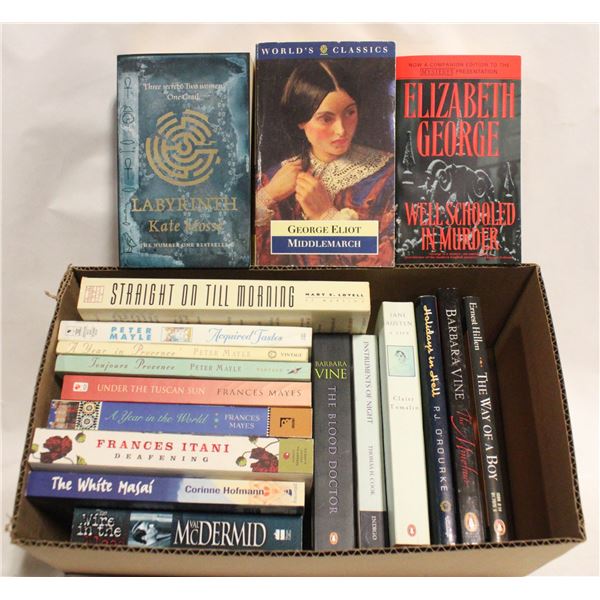 CONTEMPORARY SOFTCOVER BOOKS- BOX LOT