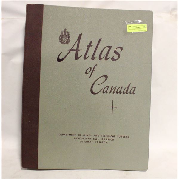 1957 ATLAS OF CANADA