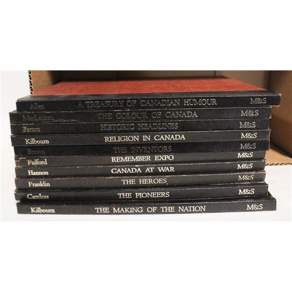 1960'S " A TREASURY OF CANADA" SET OF 10 BOOKS