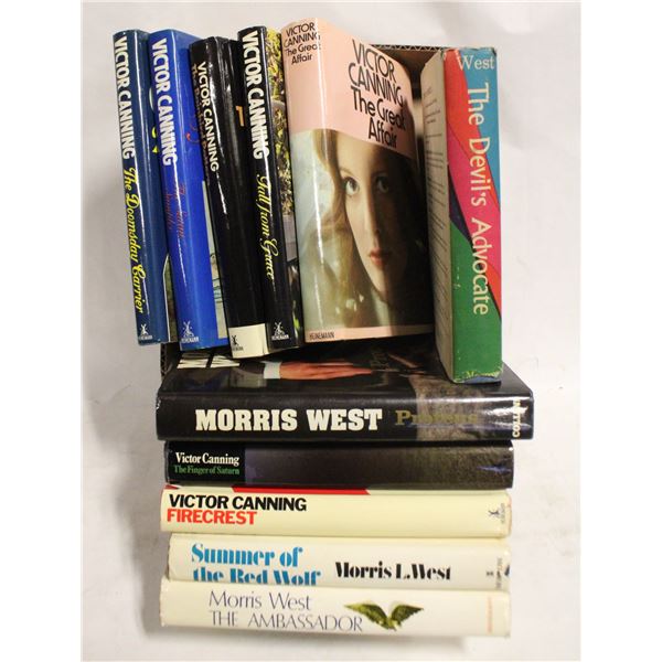 VINTAGE CANNING & WEST FICTION BOOKS (11)