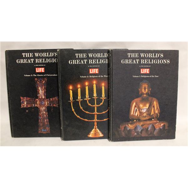 1950'S "WORLD'S GREATEST RELIGIONS" SET OF 3 BOO