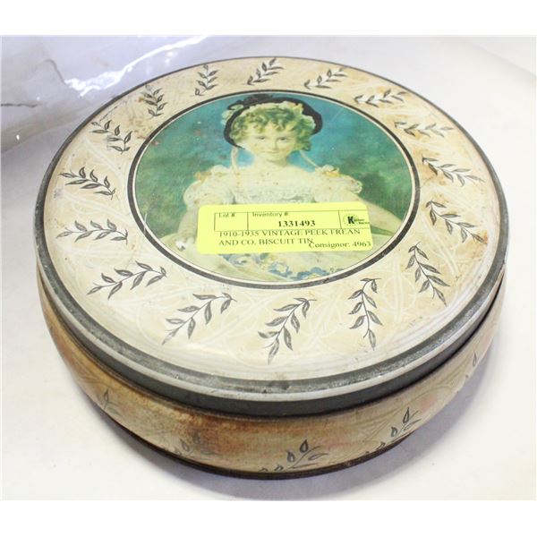 1910-1935 VINTAGE PEEK FREAN AND CO. BISCUIT TIN