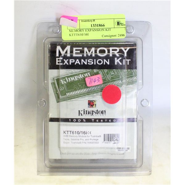 MEMORY EXPANSION KIT KTTT610/16I