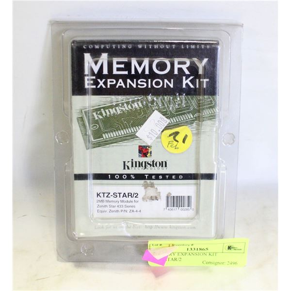 MEMORY EXPANSION KIT KTZ-STAR/2