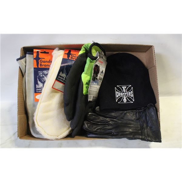 NEW WORK MITS WITH LINERS/WORK GLOVES AND