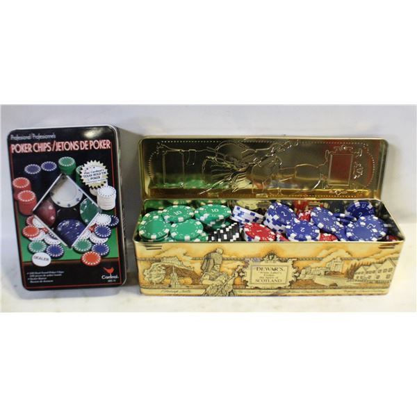 NEW SEALED POKER CHIP SET WITH SECONDARY