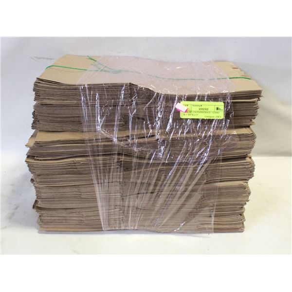 PKG OF 250 PAPER BAGS - 420HD 8.5”X6”X13.5”