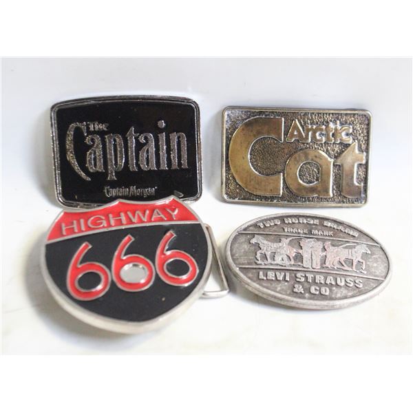 FLAT OF MENS BELT BUCKLES