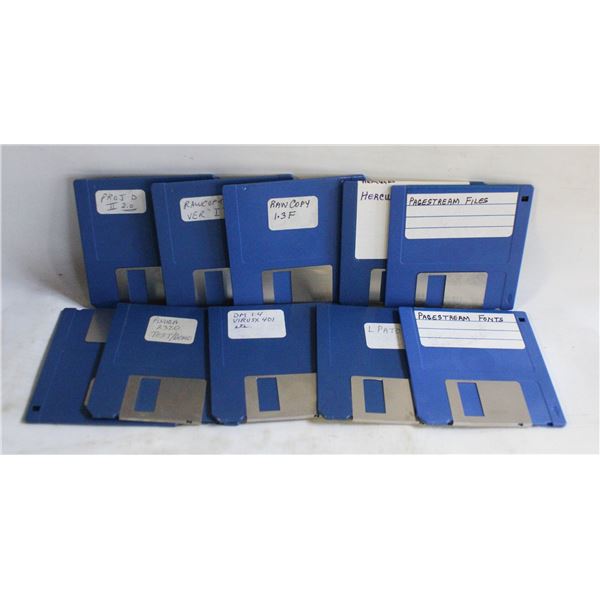 FLOPPY DISKS BLUE COLOR 10 PIECES