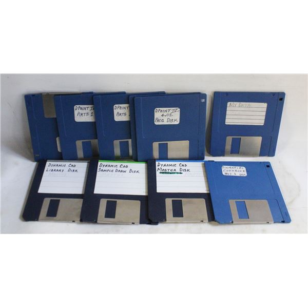 FLOPPY DISKS BLUE COLOR 10 PIECES