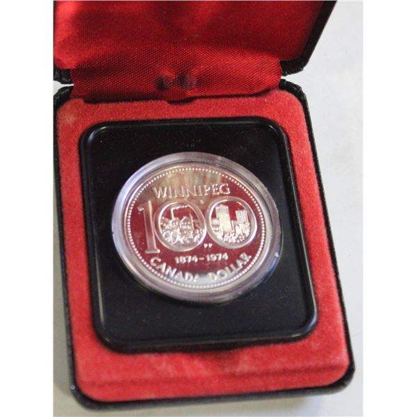1974 WINNIPEG SILVER DOLLAR
