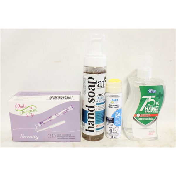 BAG WITH NEW PRODUCTS INCL 236 ML OF FOAMING