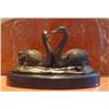 Image 1 : "SWANS" BRONZE SCULPTURE BY KEEN
