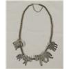 Image 2 : Necklace Silver Animals Brass Bead Chain By R L
