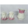 Image 1 : Antique Cream Pitcher and Salt and Pepper Shakers