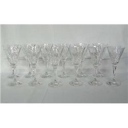 Twelve Gorham Cut Crystal ''Juliana-Clear'' Goblets