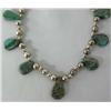 Image 2 : Navajo Silver And Turquoise Tab Necklace