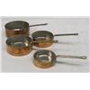 Image 1 : Copper Miniature Pans Measuring Cups