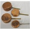 Image 2 : Copper Miniature Pans Measuring Cups
