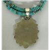 Image 3 : Navajo Turquoise & Sterling Necklace w/Pendant