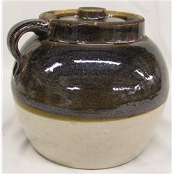 Lidded Crock Bean Pot
