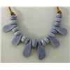 Image 2 : Blue Stone Necklace on Leather