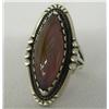 Image 1 : Navajo Silver and Agate Ring by P. Sunbird