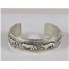 Image 1 : Navajo Heavy Sterling Bracelet By Ben Nighthorse