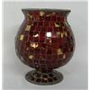 Image 2 : Ruby Glass Tiled Vase