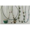 Image 2 : Collection of 14 Silver Turquoise & Bead Chokers