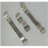 Image 2 : Two Navajo Sandcast Watchbands One Pair Watchtips