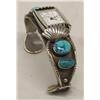 Image 1 : Vintage Navajo Silver Turquoise Watch Band