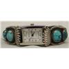 Image 2 : Vintage Navajo Silver Turquoise Watch Band