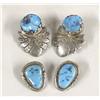 Image 1 : 2 Pr Navajo Silver Turquoise Clip On Earrings