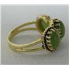 Image 2 : Estate 14kt Gold and Jade Ring