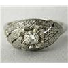 Image 1 : 14Kt White Gold Diamond Ring Size 7