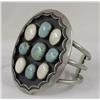 Image 1 : Navajo 3 Band Sterling Turquoise Bracelet