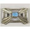 Image 1 : Navajo Silver Turquoise Sandcast Ketoh