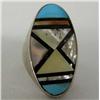 Image 1 : Zuni Stone to Stone Inlay Ring