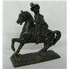 Image 1 : Cast Metal Cavalier Rider Sculpture