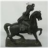 Image 2 : Cast Metal Cavalier Rider Sculpture